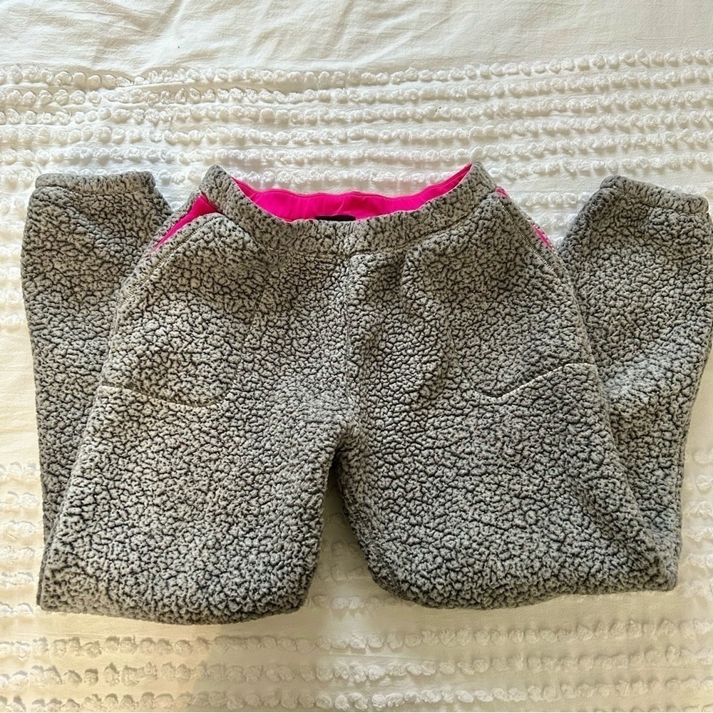Room Service Jogger & Hoody Matching Set Sherpa White Gray Sz S - Picture 5 of 13